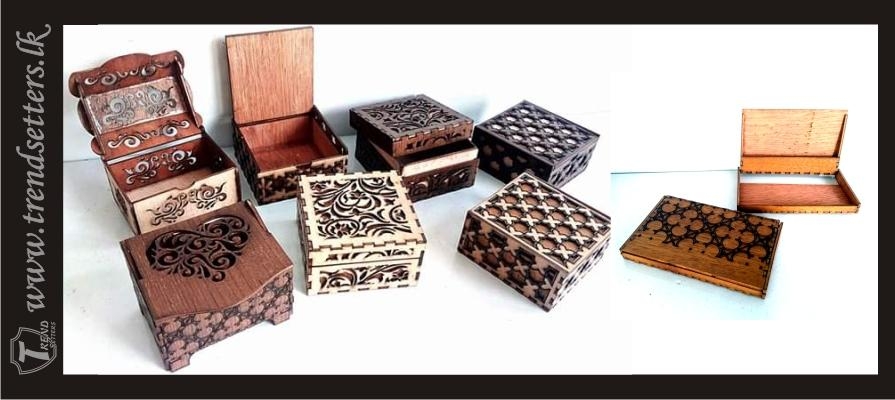 Laser Cut Wooden Boxes